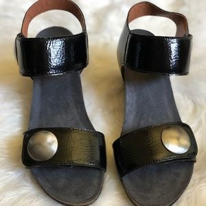 Taos Parade Sandal in Black Patent in Euro Size 37